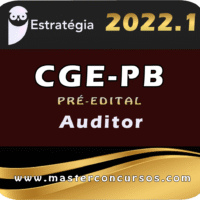CGE-PB (Auditor) Estratégia 2022 (Pré-Edital)