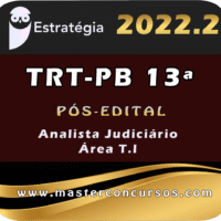 TRT-PB 13ª Região (Analista Judiciário - Área Tecnologia da Informação) Estrategia 2022 (Pós-Edital)
