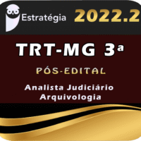 TRT-MG 3ª Região (Analista Judiciário -Arquivologia ) Estrategia2022 (Pós-Edital)