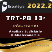 TRT-PB 13ª Região (Analista Judiciário - Área Biblioteconomia) Estrategia 2022 (Pós-Edital)