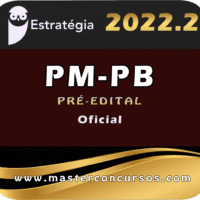 PM-PB (Oficial) Estrategia 2022(Pré-Edital) - Pacote Teorico