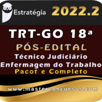 TRT-GO 18ª Região (Técnico Judiciário - Enfermagem do Trabalho) Pacote Completo - Estrategia 2022 (Pós-Edital)