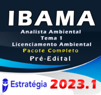 ibama Analista Ambiental - Tema 1: Licenciamento Ambiental