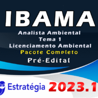ibama Analista Ambiental - Tema 1: Licenciamento Ambiental