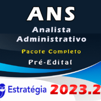 ANS (Analista Administrativo) Pacote Completo 2023 (Pré-Edital)