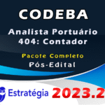 CODEBA (Analista Portuário - 404: Contador) Pacote Completo - ESRTATEGIA 2023 (Pós-Edital)