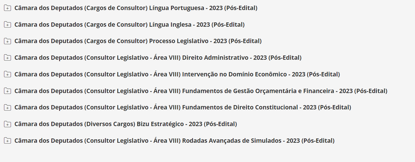 Câmara dos Deputados (Consultor Legislativo - Área VIII) Pacote - 2023 (Pós-Edital)