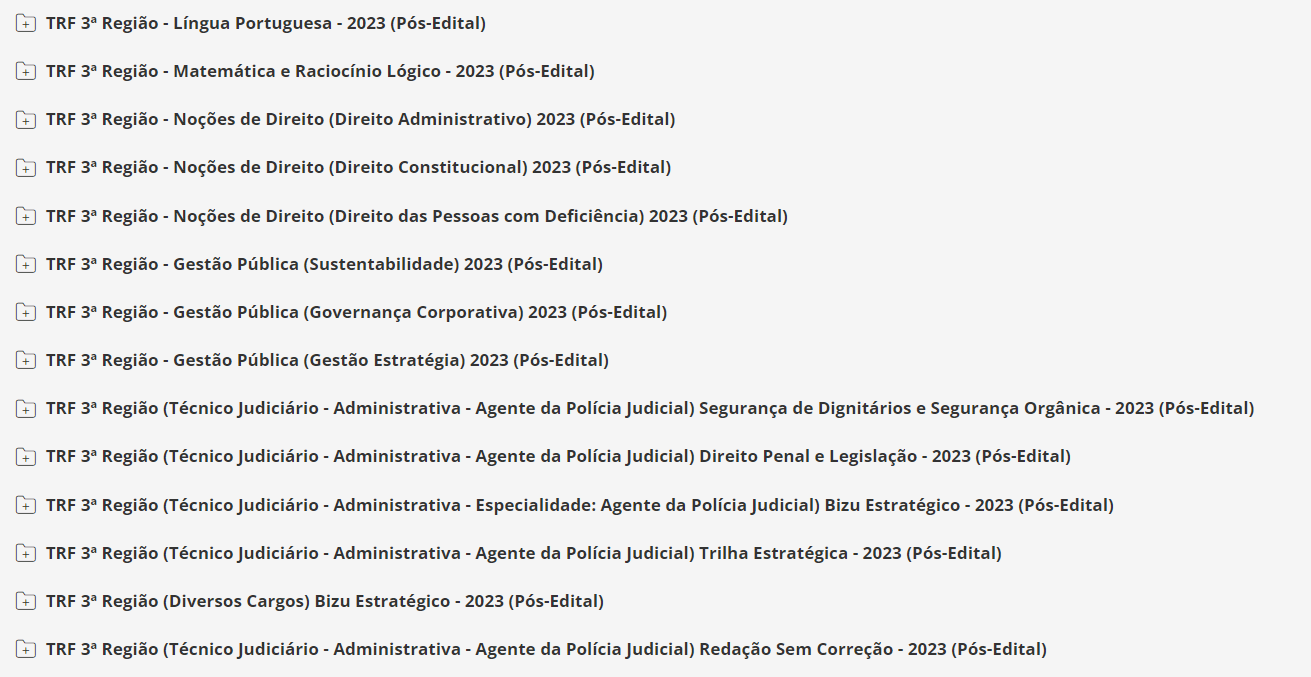 TRF 3ª Região (Técnico Judiciário - Administrativa - Especialidade: Agente da Polícia Judicial) Pacote - 2023 (Pós-Edital)