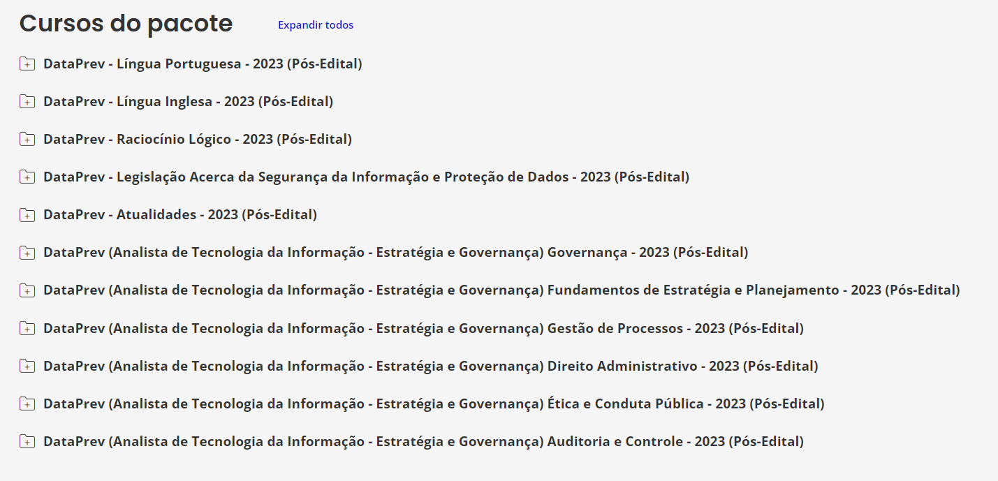 DataPrev (Analista de Tecnologia da Informação - Estratégia e Governança) Pacote - 2023 (Pós-Edital)