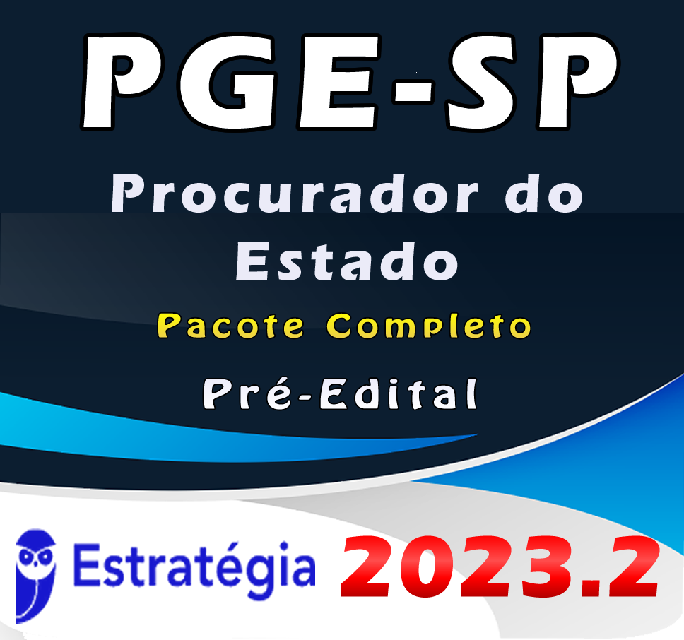 6 PGE SP Procurador do Estado Pacote Teorico 2023