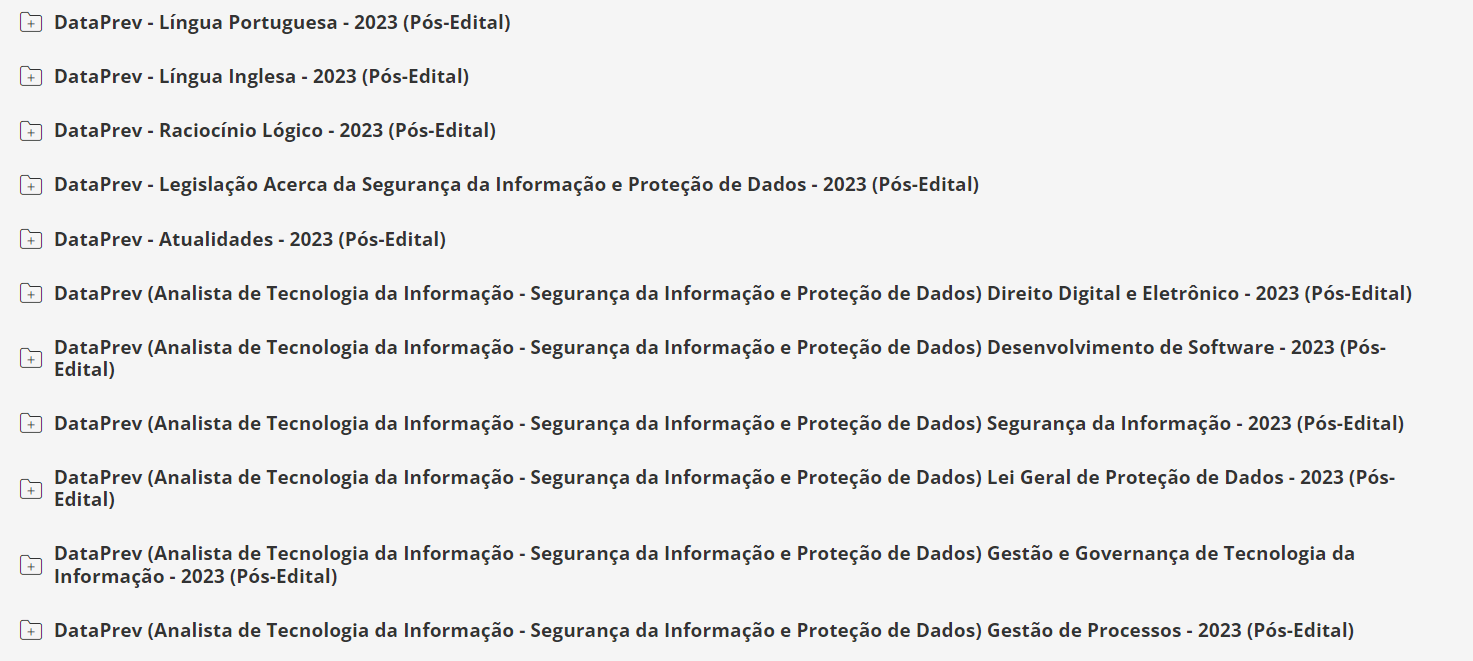 DataPrev (Analista de Tecnologia da Informação - Segurança da Informação e Proteção de Dados) Pacote - 2023 (Pós-Edital)