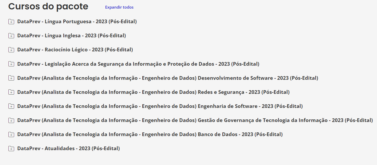 DataPrev (Analista de Tecnologia da Informação - Engenheiro de Dados) Pacote - 2023 (Pós-Edital)