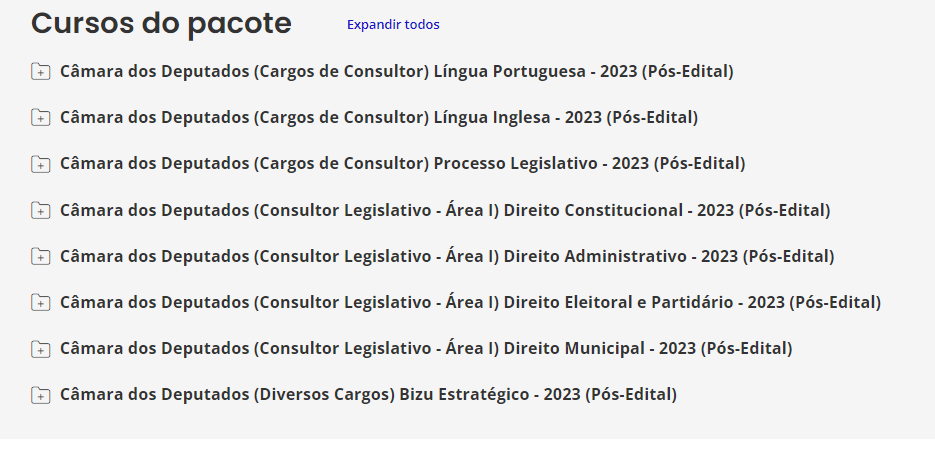 Câmara dos Deputados (Consultor Legislativo - Área I) Pacote Completo - 2023 (Pós-Edital)
