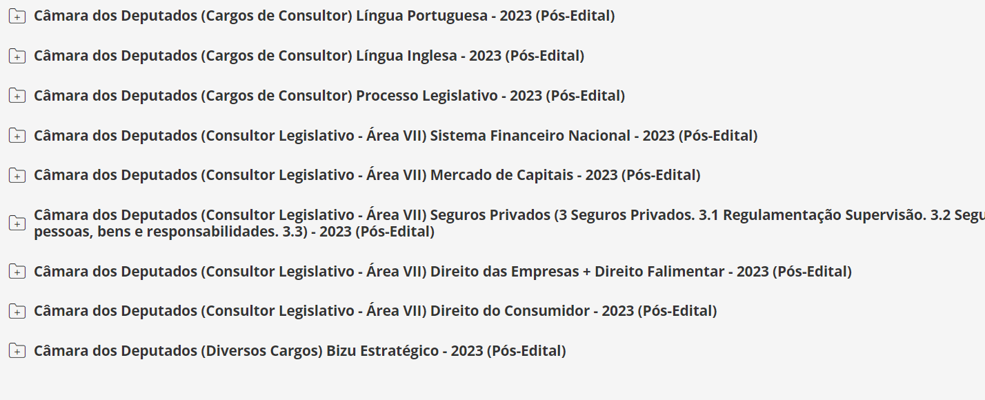 Câmara dos Deputados (Consultor Legislativo - Área VII) Pacote - 2023 (Pós-Edital)