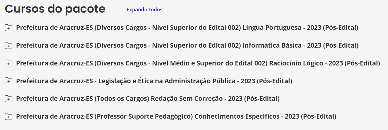 Prefeitura de Aracruz-ES (Professor Suporte Pedagógico) Pacote - 2023 (Pós-Edital)