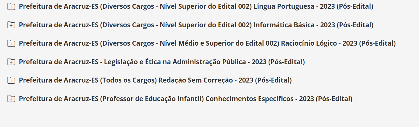 Prefeitura de Aracruz-ES (Professor de Educação Infantil) Pacote - 2023 (Pós-Edital)