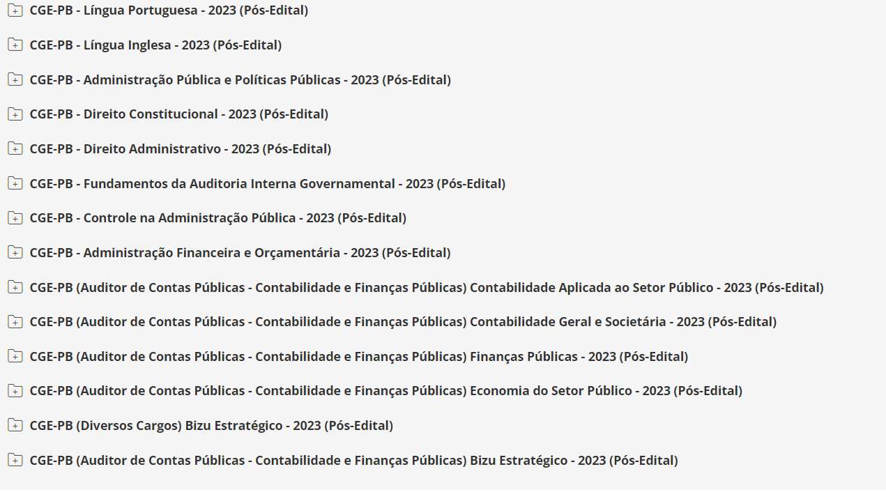 CGE-PB (Auditor de Contas Públicas - Contabilidade e Finanças Públicas) Pacote - 2023 (Pós-Edital)