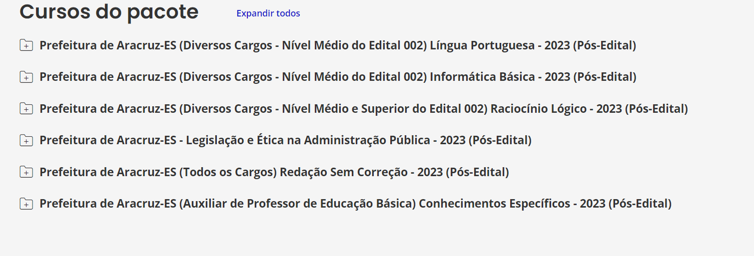Prefeitura de Aracruz-ES (Auxiliar de Professor de Educação Básica) Pacote - 2023 (Pós-Edital)