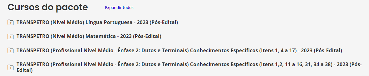 TRANSPETRO (Profissional Transpetro de Nível Médio - Júnior - Dutos e Terminais) Pacote - 2023 (Pós-Edital)