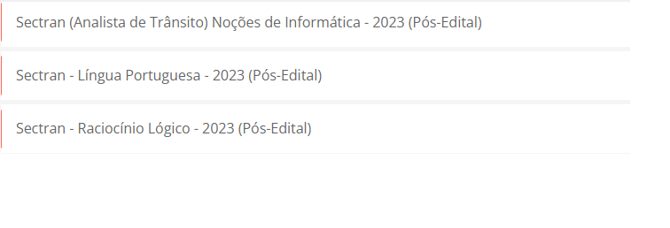 Sectran (Analista de Trânsito) 2023