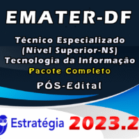 EMATER-DF (Técnico Especializado (Nível Superior-NS) - Administração) Pacote - 2023 (Pós-Edital)