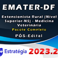 EMATER-DF (Extensionista Rural (Nível Superior-NS) - Medicina Veterinária) Pacote - 2023 (Pós-Edital)