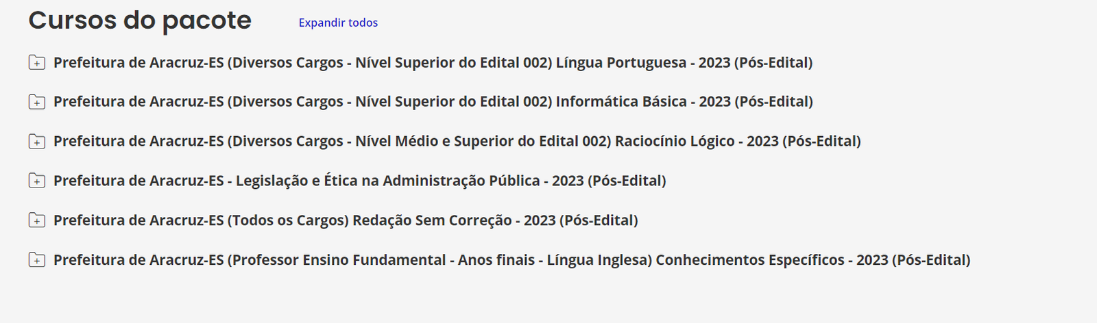 Prefeitura de Aracruz-ES (Professor Ensino Fundamental - Anos finais - Língua Inglesa) Pacote - 2023 (Pós-Edital)