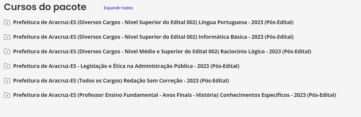 Prefeitura de Aracruz-ES (Professor Ensino Fundamental - Anos Finais - História) Pacote - 2023 (Pós-Edital)
