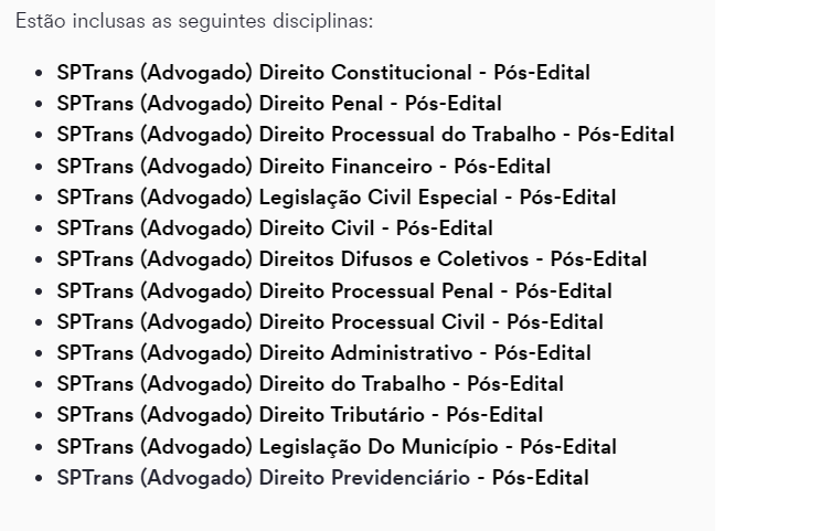 SPTrans (Advogado) Pacote Teórico - 2023 (Pós-Edital) -