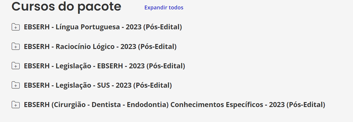 EBSERH (Cirurgião - Dentista - Endodontia) Pacote - 2023 (Pós-Edital)