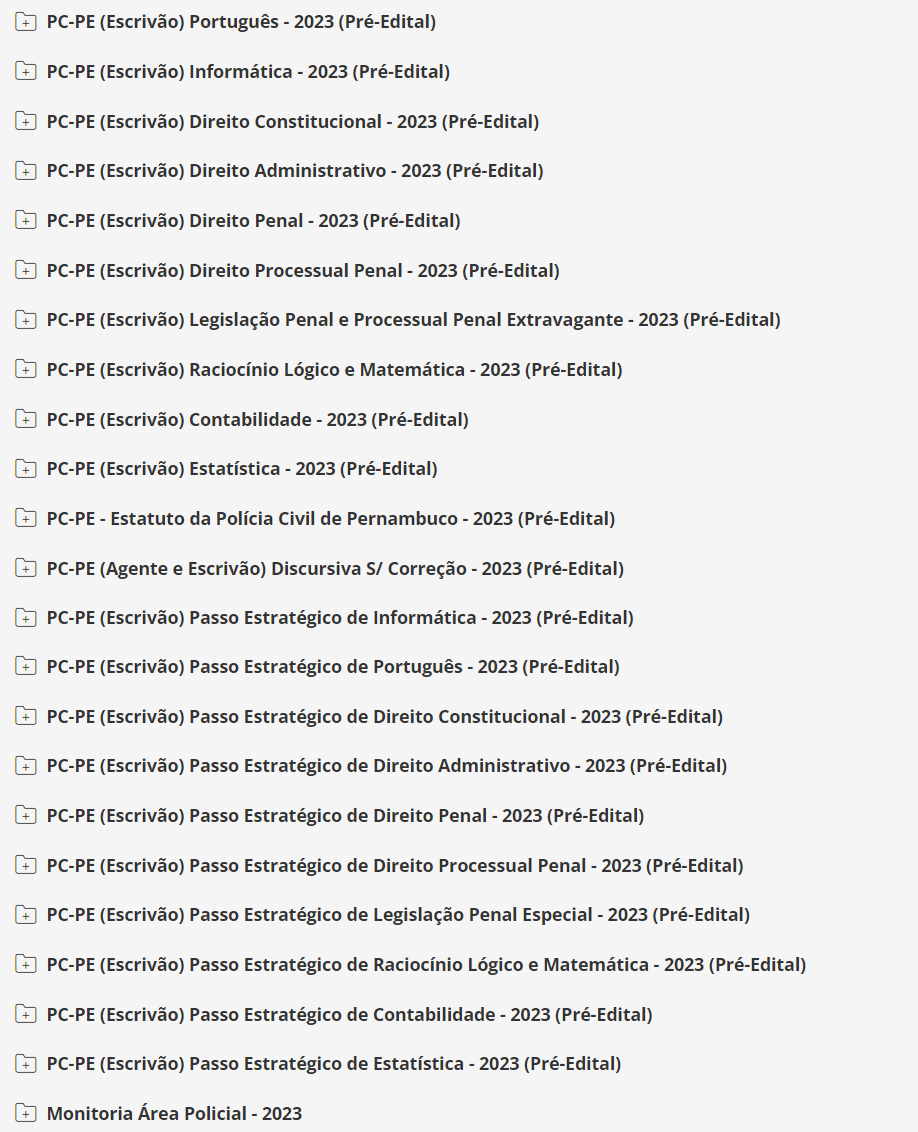 PC-PE (Escrivão)  2023