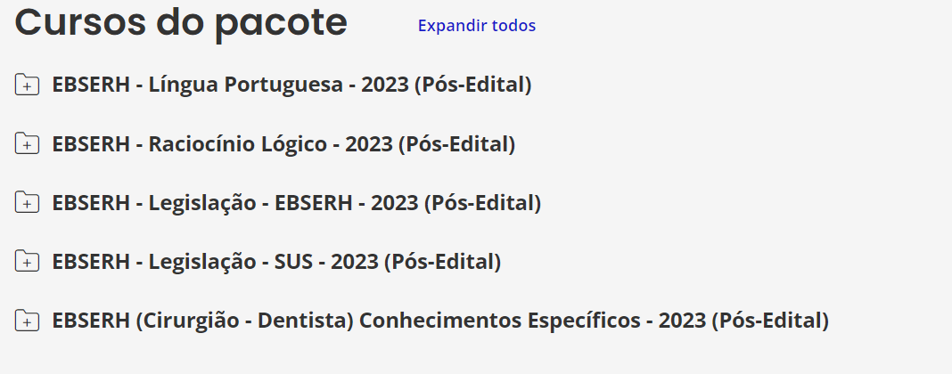 EBSERH (Cirurgião - Dentista) Pacote - 2023 (Pós-Edital)