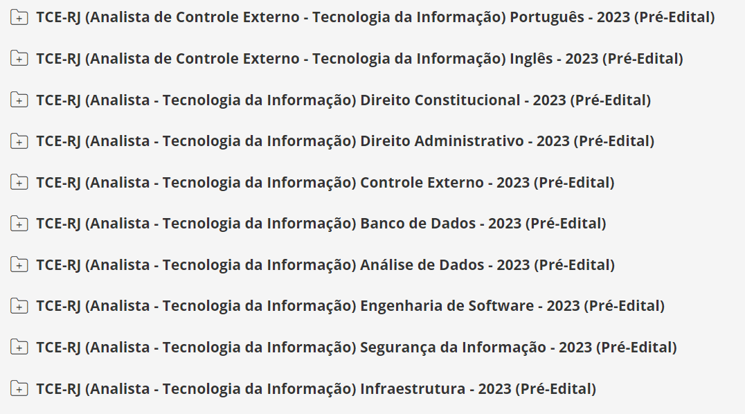 TCE-RJ (Analista de Controle Externo - Tecnologia da Informação) Pacote - 2023 (Pré-Edital)
