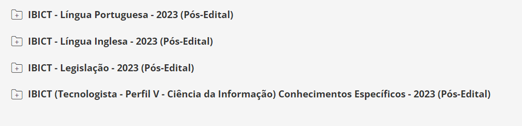 IBICT (Tecnologista - Perfil V - Ciência da Informação) Pacote - 2023 (Pós-Edital)