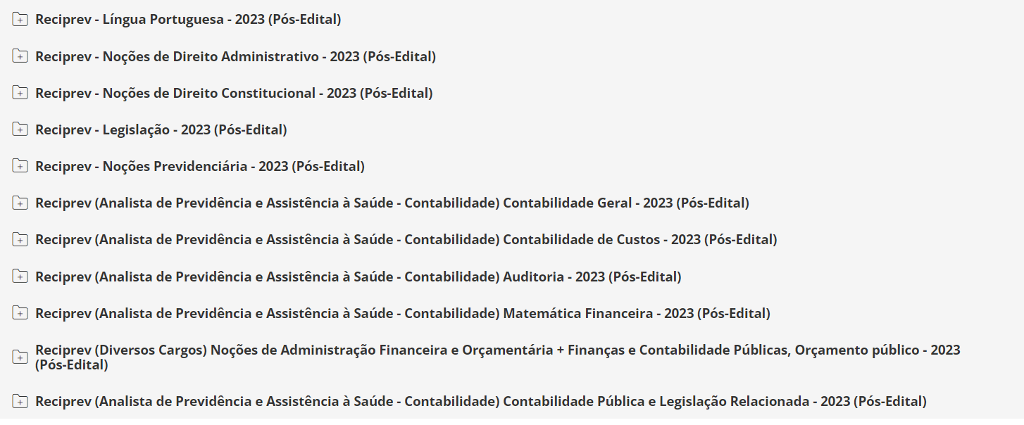 Reciprev (Analista de Previdência e Assistência à Saúde - Contabilidade) Pacote Completo - 2023 (Pós-Edital)