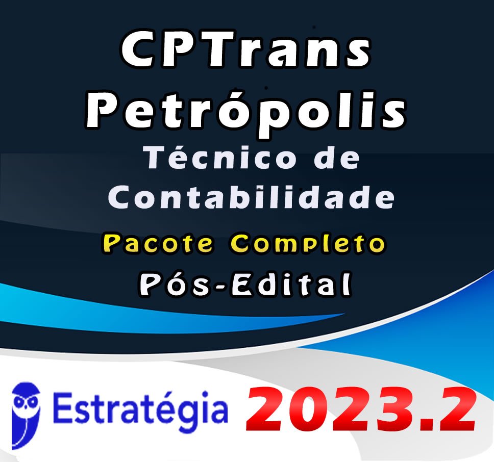 CPTrans Petropolis Tecnico de Contabilidade Pacote 2023 imagem do produto