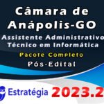 Câmara de Anápolis-GO (Assistente Administrativo - Técnico em Informática) Pacote - Estrategia 2023 (Pós-Edital)