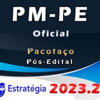PM-PE (Oficial) Pacotaço - Pacote Teórico + Passo Estratégico - 2023 Estrategia (Pós-Edital)