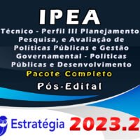 IPEA Tecnico Perfil III Planejamento Pesquisa e Avaliacao de Politicas Publicas e Gestao Governamental Politicas Publicas e Desenvolvimento cimagem de produto