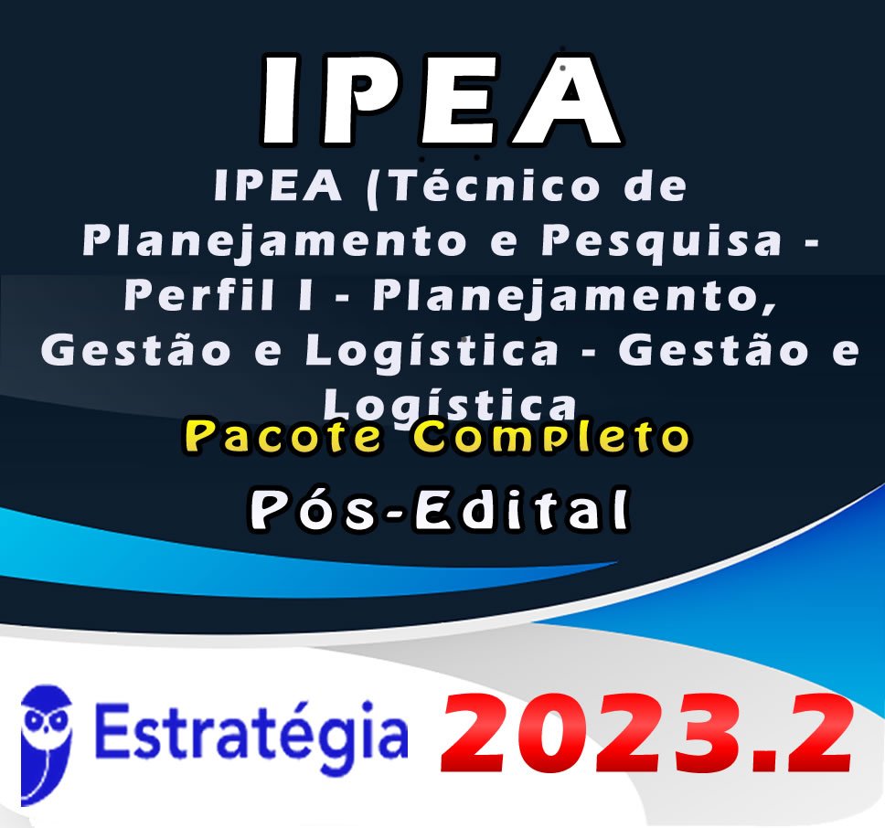 IPEA Tecnico de Planejamento e Pesquisa Perfil I Planejamento Gestao e Logistica Gestao e Logistica imagem do produto