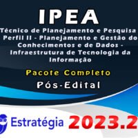 IPEA Tecnico de Planejamento e Pesquisa Perfil II Planejamento e Gestao do Conhecimentos e de Dados Infraestrutura de Tecnologia da Informacao imagem
