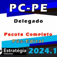PC-PE (Delegado) Pacote Teórico  (Pós-Edital)  Estrategia 2024
