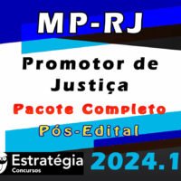 MP-RJ (Promotor de Justiça) Pacote Teórico (Pós-Edital) Estrategia 2024
