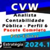 CVM Analista Contabilidade Publica Perfil 6 Pacote 2024 IMAGEM DE PRODUTO