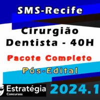 SMS Recife Cirurgiao Dentista 40H Pacote Pos Edital imagem