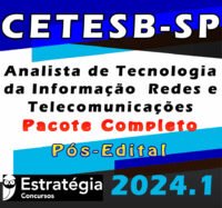 cetesb sp Analista de Tecnologia da Informacao Redes e Telecomunicacoes imagem de produto