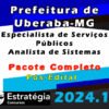 Prefeitura de Uberaba MG Especialista de Servicos Publicos Analista de Sistemas 2024 curso