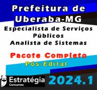Prefeitura de Uberaba MG Especialista de Servicos Publicos Analista de Sistemas 2024 curso