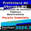 Prefeitura de Uberaba MG Especialista de Servicos Publicos Nutricionista 2024 curso