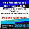 Prefeitura de Uberaba MG Tecnico de Servicos Publicos Tecnico de Informatica 2024 curso